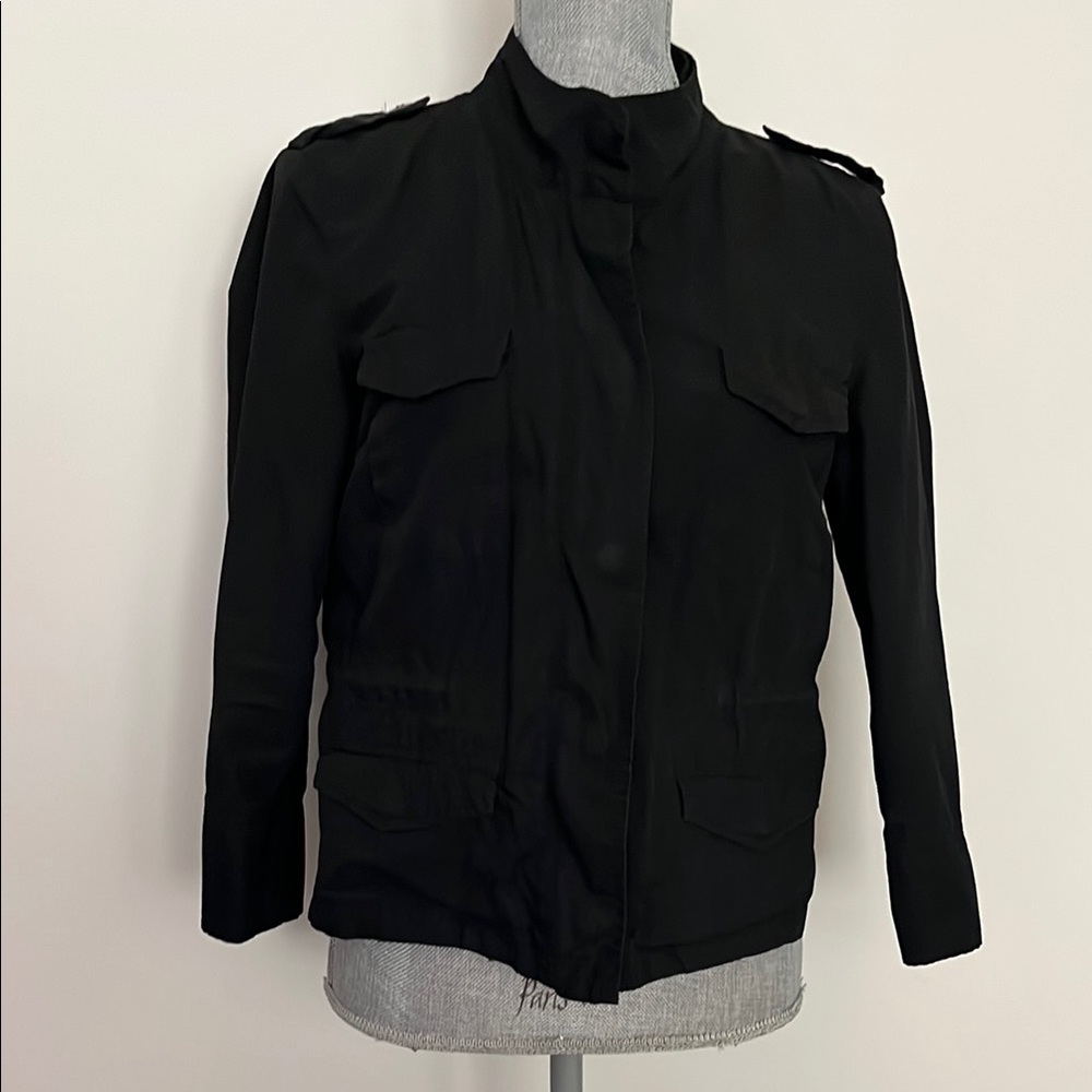 Le chateau utility cropped Black Jacket